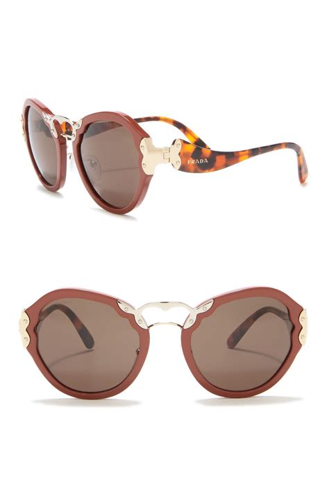 prada women's irregular catwalk 54mm sunglasses|Prada sunglasses polarised.